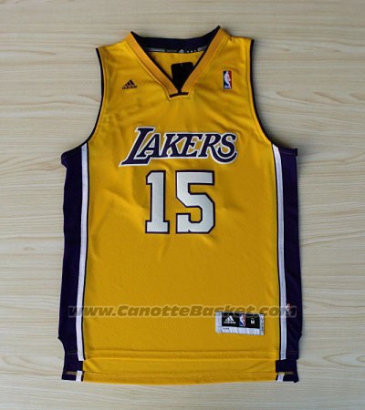 Maglia Los Angeles Lakers Metta World Peace #15 Giallo